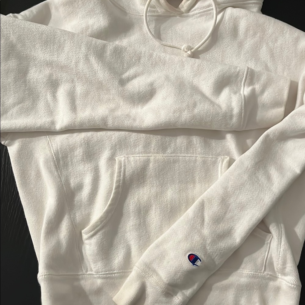 White Champion Hoodie